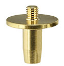 EM-Tec PV64 SEM stage adapter with M4 threaded top, brass. Compatible with Pemtron SEMs PS-230 and PS-250.